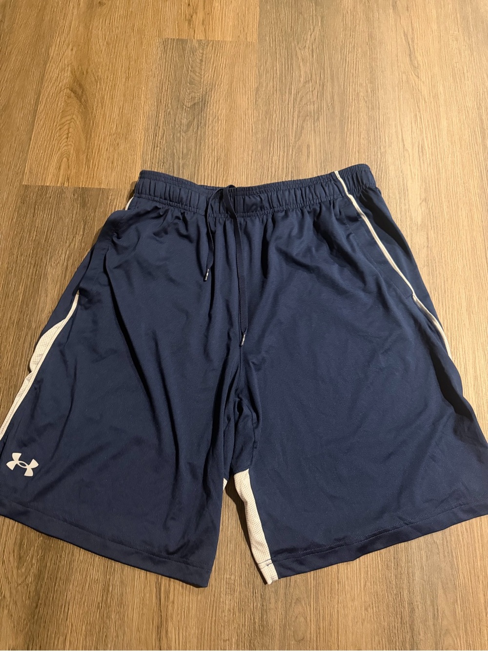 Under Armour Men’s Navy with White Trim Athletic Shorts